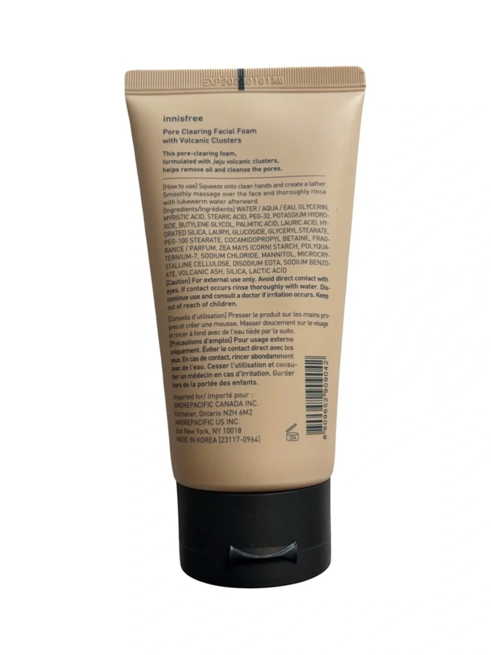Innisfree Pore Clearing Facial Foam With Volcanic Clusters ‘SEALED’